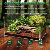 GVWRATW The Ultimate Small Animal Terrarium 7.9" x 5.9" x 11.8": A Versatile Reptile Serving as a Complete Starter Tank for a Wide Range of Species Including Lizards, Geckos, Frogs, Crabs, and Spiders