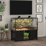 GDLF 48"x24" Reptile Tank Stand for 120–230 Gallon Terrariums – Fits Tall Enclosures or Stacked 4x2x2 PVC Tanks – Furniture-Style Cabinet with Storage – Holds Up to 500 lbs