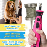 Diamondg Dog Nail Grinder Bit, 1 Pack - Compatible with Dremel, Diamond Bit for Pet Nails with 80 Grit Body & 120 Grit Polishing Bowl - Ideal for Small Dogs Under 30lbs., Standard Little Lola