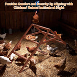 PETSFIT Wooden Chicken Roosting Bars for 10-12 Chickens, Easy Assembly
