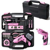 Electric Screwdriver Cordless, 40Pcs Pink Tool Set