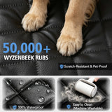 Car Rear Seat Protector, PU Leather Dog Bench Seat Cover for Back Seat