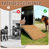Tinideya Horse Trailer Mat 4x6 ft, Natural Coconut Coir, Heavy Duty Woven Design for Horse & Livestock Trailers, Durable Flooring Padding, Easy to Clean, Indoor & Outdoor Use
