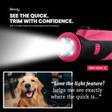 Diamondg Cordless Dog Nail Grinder with Quiet Sound & LED Tip for Large & Small Dogs, 4hrs. Runtime - Electric Dog Nail Trimmer, Heavy Duty Rotary Tool Alternative to Toenail Clippers & Filers