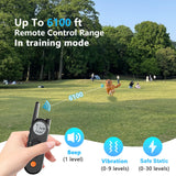 Htcuto Wireless Dog Fence, 3500FT Fence Range, 6100FT Remote Training, 185 Days Rechargeable, IPX7 Waterproof Collar, 3 Training Modes (Black 2 Dogs)