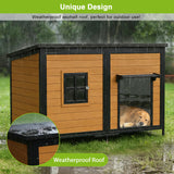 BuddyManor 59" Dog House, Extra Large Dog House with Weatherproof Roof for Outdoor Use, Easy to Install and Clean, Anti-Chewing Metal Frame Design for Small Medium Large Dogs