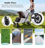 Dec-Mec Pet Stroller with Ramp for Large Dog up to 132lbs Portable&Foldable