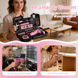 Electric Screwdriver Cordless, 40Pcs Pink Tool Set