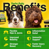Glucosamine for Dogs - Hеmp Calming Chews with Glucosamine & Chondroitin - Daily Support with MSM, Omega 3 and Turmeric for Senior and Large Breed Dogs - Chicken Flavor, 120 Soft Treats