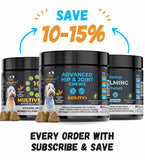 Googipet Premium Hip and Joint Supplement for Dogs - Glucosamine Soft Chews w/Green Lipped Mussels for Dogs, Dog Joint Supplement Turmeric for Mobility, Ages, & Breeds