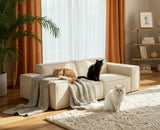 ROVE LAB M1 Large Dog & Cat Bed – 100% Vegan SmartFoam, Oeko‑TEX Spill‑Proof Performance Weave, Spacious Pet Cushion for Large Dogs & Cats – Easy Assembly (Carbon Black)