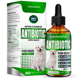 Natural Antibiotics for Dogs and Puppies | Antibiotics for Dogs of All Ages | Herbal Ingredients | Helps with Allergies and UTIs | for Balanced Digestion | Joint Care | Bacon Taste | 2 Oz