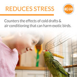 K&H Pet Products Snuggle-Up Bird Cage Heater, Bird Cage Accessory, Exotic Avian Warming Panel for Small Exotics Like Parakeet, Cockatiel, Canary - Small 5 X 3in Gray 12V