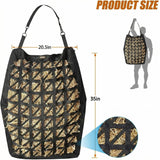 MIYABALA Hay Bag for Horses,Ultra-Slow Feed Hay Bag for Ground Feeding,Designs for Horses,Goats,Cows,Premium 1680D Oxford Cloth,Easy to Fill and Hang with Wide Opening and Adjustable Straps (1)