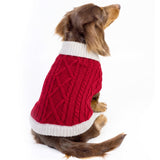 PELUKOA Dog Sweater, Knitted Christmas Dog Sweater for Small Medium Dogs
