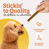 Advance Pet Products Premium 6 Inch Bully Sticks for Dogs (Pack of 5) – 100% Beef Dog Chews, Odor-Free, Long Lasting Treats for Aggressive Chewers, High Protein, Gluten & Rawhide Free, Easy to Digest