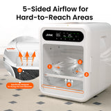 JirPet Pet Dryer Box, Pet Hair Dryer with Smart Chip Safety, 75L Dog Dryer Box with Quiet 40dB Drying, Auto Temp & Humidity Control, Strong Airflow for Long Hair Dogs & Cats, Professional Pet Dryer