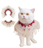 Silk New Year Pet Outfit for Cats & Small Dogs – Embroidered Vintage Pattern, Metal Buckle, Cat Costume Photo Prop for Birthday & Holiday