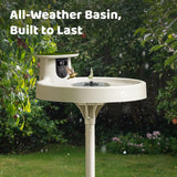 Birdfy Smart Bird Bath with Camera, Solar Powered & Fountain, 2K AI Camera
