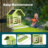 Birdfy Smart Bird Feeder with Camera, Durable Metal Bird Feeders for Outdoors, Auto-Detect & Record HD Videos, Instant Alerts & Live View, Solar Powered, Weatherproof for Backyard, Ideal Gift for Mom