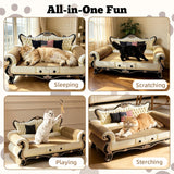 Cat Scratcher Sofa, Durable Cat Scratcher Couch & Box