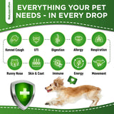 Natural Antibiotics for Dogs to Help with Allergies and UTIs | Kennel Cough Medicine for Dogs | Cat Antibiotics for Infection | Herbal Supplement is Excellent for All Breeds and Ages | 2 oz