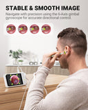 Anykit Digital Otoscope with Gyroscope, 4 Inches Screen, 3.9mm Ear Scope Camera with 6 Lights, Ear Wax Removal Tool, 32GB Card, Supports Photo Snap and Video Recording