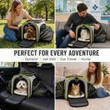 Cat Small Dog Pet Carrier Soft Sided Expandable Collapsible Puppy Crate