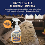 Hatortempt Chicken Coop Deodorizer & Cleaner Spray - 32 fl oz, Unscented - Ammonia Control Odor Eliminator & Coop Refresher for Chickens