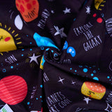 PetWarm Dog Surgery Suit, Dog Surgical Recovery Suit Female and Male, Dog Onesie for Surgery, Cone E-Collar Alternative, Satellite Pattern, Black, XS