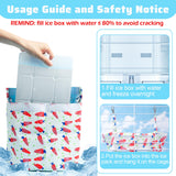 Jevnd No Condensation Rabbit Cooling Pouch with Ice Box for Cage, Up to 12-Hour Cool Ice Bag Hanging for Summer, Washable Arc-Chill Cooling Pack for Small Animal Bunny Chinchilla Ferret Guinea Pig