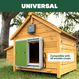 Omlet Automatic Chicken Coop Door Opener Operated by Light Sensor or Timer | Easy to Install, No Maintenance Required | Improves Coop Security and Insulation | Built-in Safety Sensors | Green