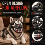 HXYDGQ Scary Dog Costume Muzzle (Style B, 22CM（8.7in） Mouth Girth)