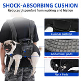 Wakytu Dog Backpack Carrier for Dogs,Dog Lift Harness,Adjustable Padded Breathable Straps for Dogs, Disabled, Joint Injuries, Arthritis,S