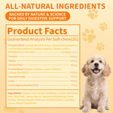 Probiotics for Dogs - 6 Digestive Probiotics & 6 Enzymes for Itchy Skin,Digestion & Gut Support,Helps Diarrhea, Yeast Infection, Upset Stomach,Allergies & Immune System Support-150 Chews