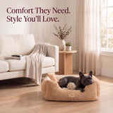 Cooling Orthopedic Dog Bed for Large Dogs, Memory Foam, Washable Cover