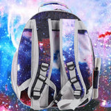 Pet Carrier Backpack for Large Cats and Small Dogs up to 20 Pounds, Space Capsule Astronaut Clear Bubble Backpack for Travel Hiking Camping Cat Carry Transport Book Bag (Galaxy Blue, Front Extension)