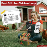 CluckRoots Chicken Grit and Oyster Shell Feeder Combo, No-Spill Weatherproof Heavy-Duty Design, Lift-Off Wall-Mounted Metal Dispenser w/View Window, Chicken Coop Accessories Gifts for Lovers Women