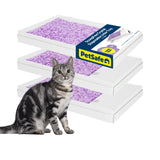 PetSafe ScoopFree Crystal Litter Tray Refills – Lavender Crystals, 3-Pack – Disposable Tray – Includes Leak Protection & Low Tracking Litter – Absorbs Odors on Contact