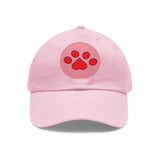 Hat with Paw Print Leather Patch - Pet Lovers