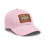 Mom Dog Lover Dad Hat with Leather Patch
