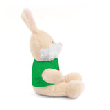 Plush Bear with Paw-Print Tee — Cute Gift for Kids & Pet Lovers