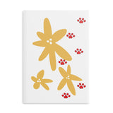 Puffy Hardcover Notebook - Paw Print Design for Pet Lovers