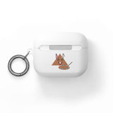 Cute Geometric Cat AirPods Case — Triangle Kitty AirPods/Pro Cover with Keyring