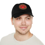 Hat with Paw Print Leather Patch - Pet Lovers