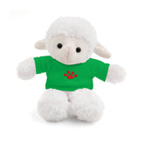 Plush Bear with Paw-Print Tee — Cute Gift for Kids & Pet Lovers
