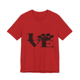 Love Paw T-Shirt — Distressed Paw Print Pet Lover Tee