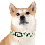 Lucky Clover Dog Collar — St. Patrick’s Day Green Shamrock Pet Collar