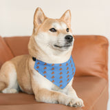 Puppy Cartoon Pet Bandana Collar — Cute Printed Dog Scarf