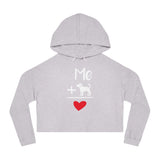 Cropped Dog Lover Sweatshirt, Cute Pet Gift, Women’s Hoodie, Fun Casual Wear, Dog Mom Apparel, Dog-Themed Fashion